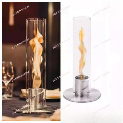 Indoor Spinning Tornado Flame Fireplace Heater Portable Atmosphere Heating Stove for Living Room Bedroom