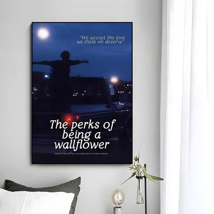 Classic Movie T-The Perks Of Being A Wallflower Poster HD art sticky wall waterproof home bedroom bar aesthetic decoration