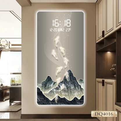 Living Room Painting wall clock house bedroom digital wall clock bedroom items luxury reloj de pared hallway Home decoration
