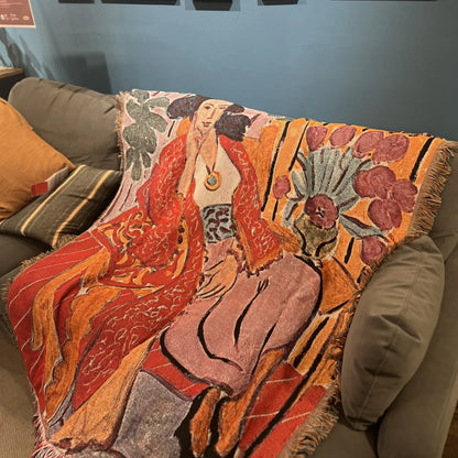 Henri Matisse French Artist Tapestry Blanket Sofa Throw Casual Bed Decor Leisure Rug - Soft Cozy Decorative Home Accessories