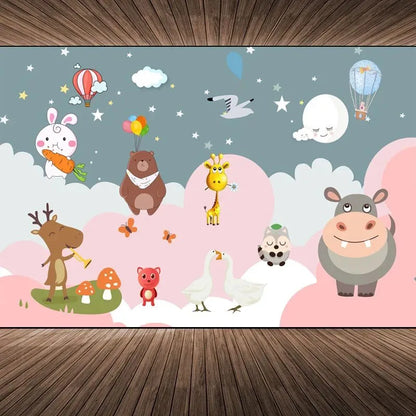 115X72cm Self Adhesive Wallpaper Mural ABDL Living Room Bedroom Bedside Cute Cartoon Anime Background Wall Decoration Sticker