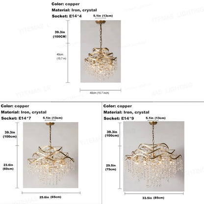 Living room shell Chandelier loft hanging light in chilren's room gold kitchen decorative chandelier for bedroom hanging lamps