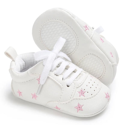 Casual Baby Shoes Infant Baby Girl Crib Shoes Cute Soft Sole Prewalker Sneakers Walking Shoes Toddler First Walker 0-18Month