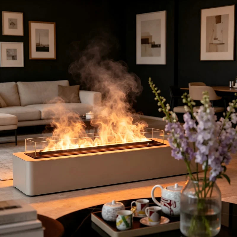 3D Steam Water Vapor Fireplace 100cm Insert,Built-in Electric Fireplace luxury gold mist fireplace flame No Heating fire pit