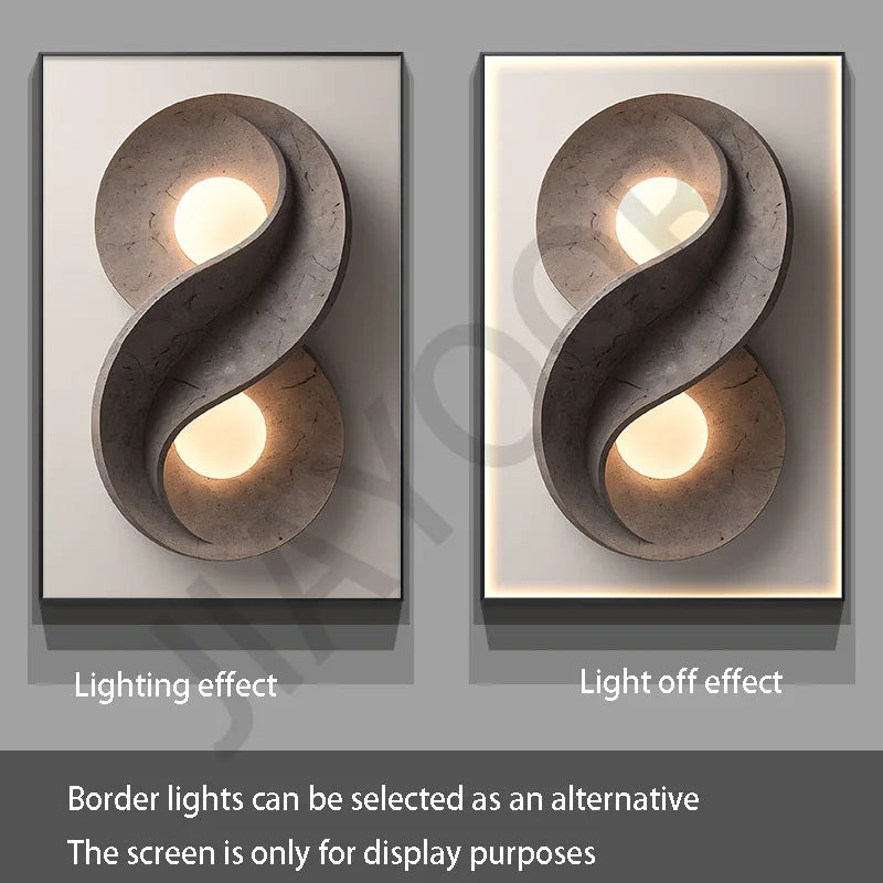 Modern  Foyer Living Room Decoration Luminous Corridor Hanging Mural Lights Luxury LED Wall Lamp With Simple Texture Style