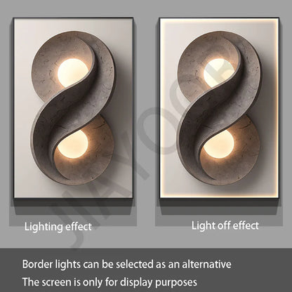 Modern  Foyer Living Room Decoration Luminous Corridor Hanging Mural Lights Luxury LED Wall Lamp With Simple Texture Style