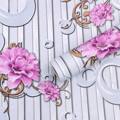 Home Decor Retro Floral Wallpaper Renovation of Bedroom and Living Room Decorative Walls