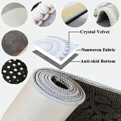 VIKAMA Outdoor Rugs Garden Patio Waterproof Carpet Mat Indoor Outdoor Area Rug for Camper Balcony Backyard Deck Home Decoration