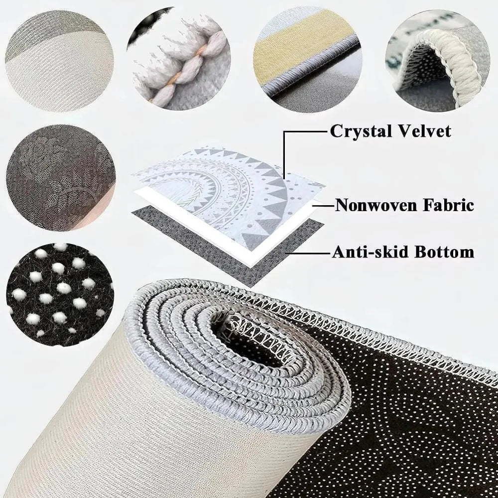 VIKAMA Outdoor Rugs Garden Patio Waterproof Carpet Mat Indoor Outdoor Area Rug for Camper Balcony Backyard Deck Home Decoration