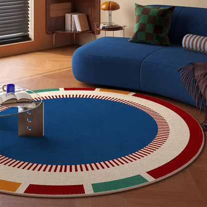 Vintage Round Rug Living Room Carpet Light Luxury Soft Mat Bedroom Rugs for Bedroom Bedside Floor Mats Alfombra Salón שטיח לסלון