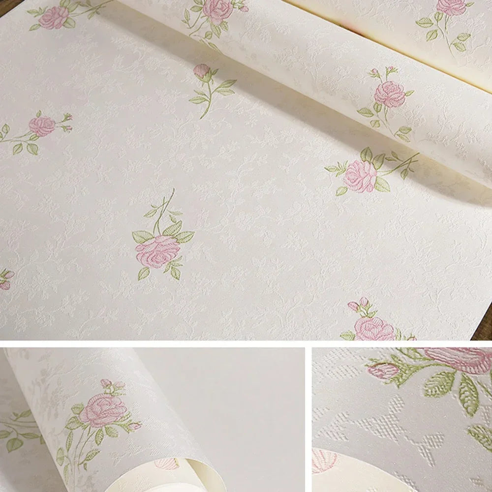 Wallpapers Home Decor Non Woven Fresh Small Floral Wall Paper Pastoral Warmth Romantic Girl Bedroom Living Room Wallpaper