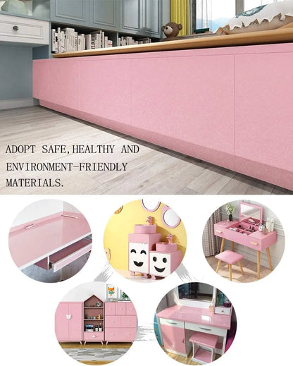 6M Plain Gloss Pearl Film Wallpaper PVC Waterproof Self Adhesive Wallpaper DIY For Wardrobe Kitchen Furniture Room Renovation