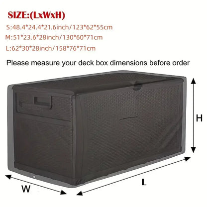 Protect Your Outdoor Furniture with This Waterproof & Dustproof Patio Deck Box Cover!