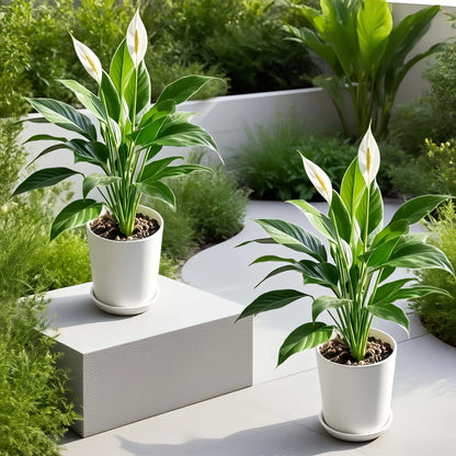 1/2pcs Large Artificial Plant and Flower set Realistic Indoor/Outdoor Fake with Foliage - All- Wedding/Residential Decor