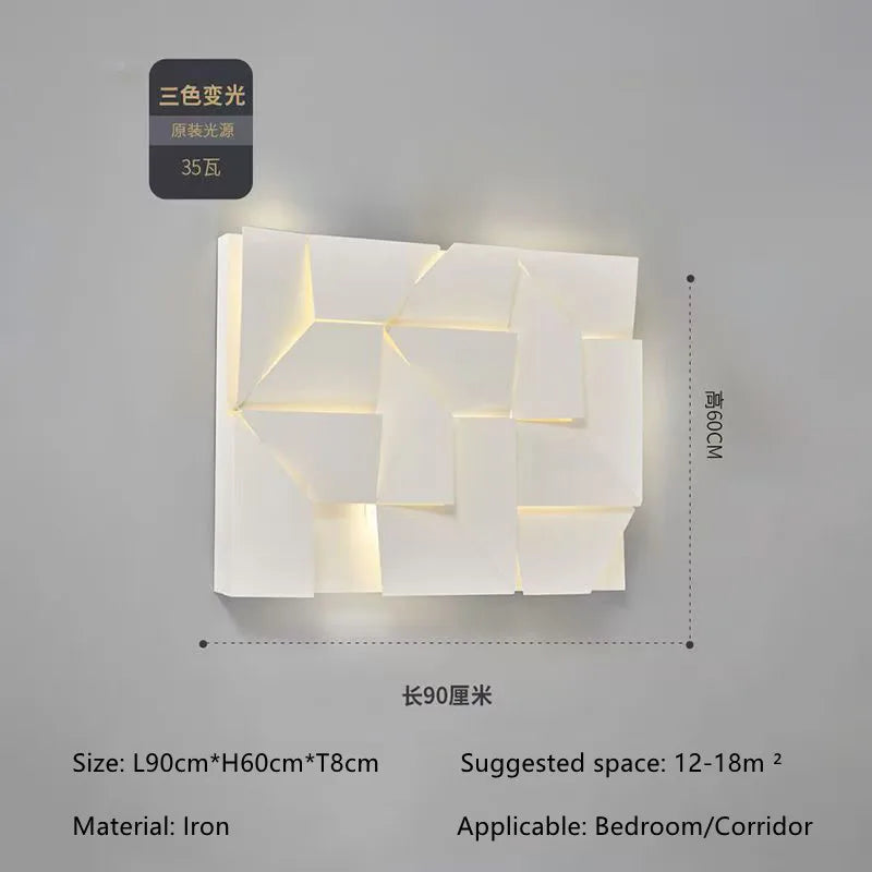 Living Room Background Wall Art Wall Lamp Minimalist Bedroom Bedside Entrance Hall Foyer Hallway Decorative Wall Painting Lamp