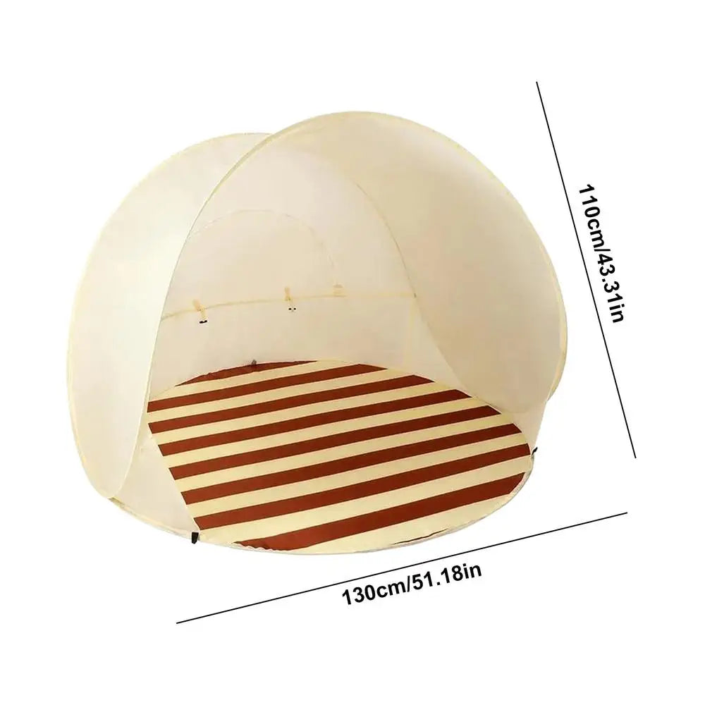 Outdoor Portable Camping  One Click Open 3-4 People Tent Large Space Sunshade Beach Sun Shelter Tent Garden Beach Tent Reusable