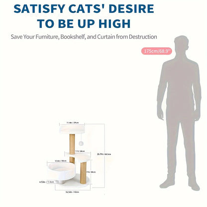 Sisal Cat Scratching Board, Durable Scratching Post for Indoor Cats To Save Furniture, Wear-Resistant Cat Scratcher Pad for Claw