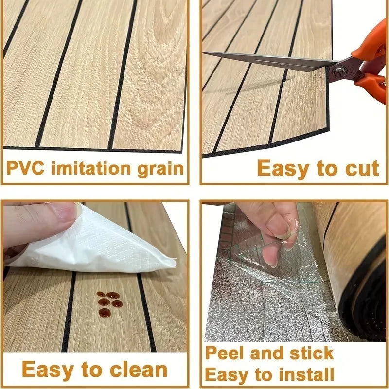 3M Thick Brown Grid Peel and Stick Wallpaper Faux Plaid Design Waterproof and Moisture-Proof Ideal for Walls Ceilings Home Decor