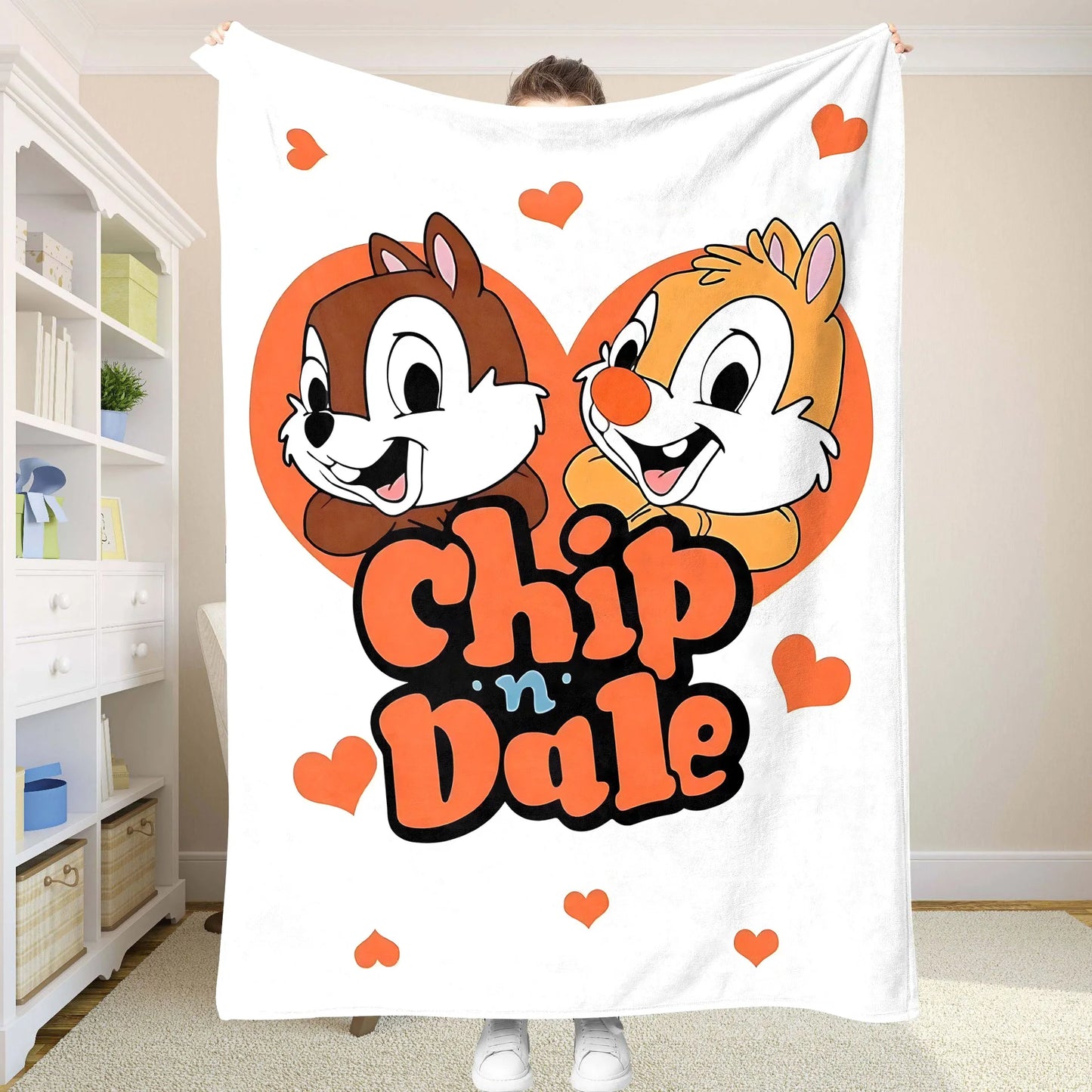 Blankets Chip&Dale Throw Blanket for Sofa Bedspread on the Bed Summer Comforter Anime Bedspreads Throws Double Baby Decorative
