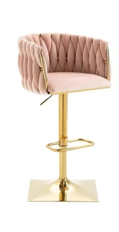 Modern Gold Legs Bar Stools Adjustable Height Italian Minimalist Bar Stools Ergonomic Designer Mama Sandalyesi Kitchen Furniture