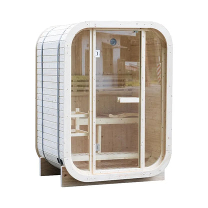 Customized Solid Wood Sauna Outdoor Electric Finish Sauna Outdoor Suit Box Buiten Dome Exterior De Madera