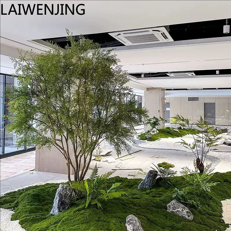 HLZ Artificial Green Plant Fake Tree  Indoor and Outdoor New Simple Landscaping Decorative Tree Artificial Green Plant