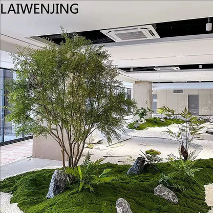 HLZ Artificial Green Plant Fake Tree  Indoor and Outdoor New Simple Landscaping Decorative Tree Artificial Green Plant