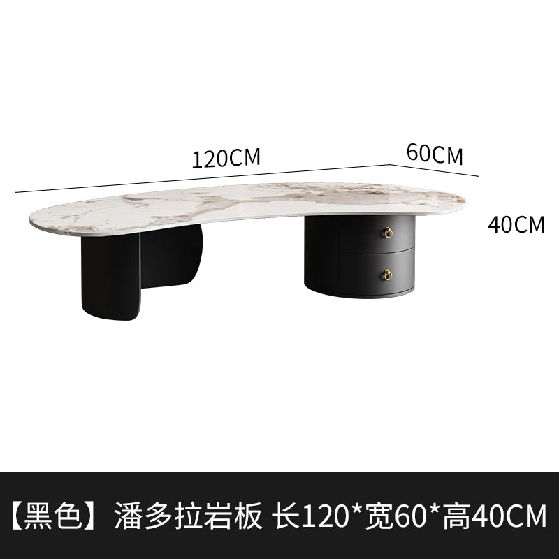 Irregular Modern Coffee Table Accessories Black Small Outdoor Coffee Tables Living Room Drawers Table Basse De Salon Home Decor