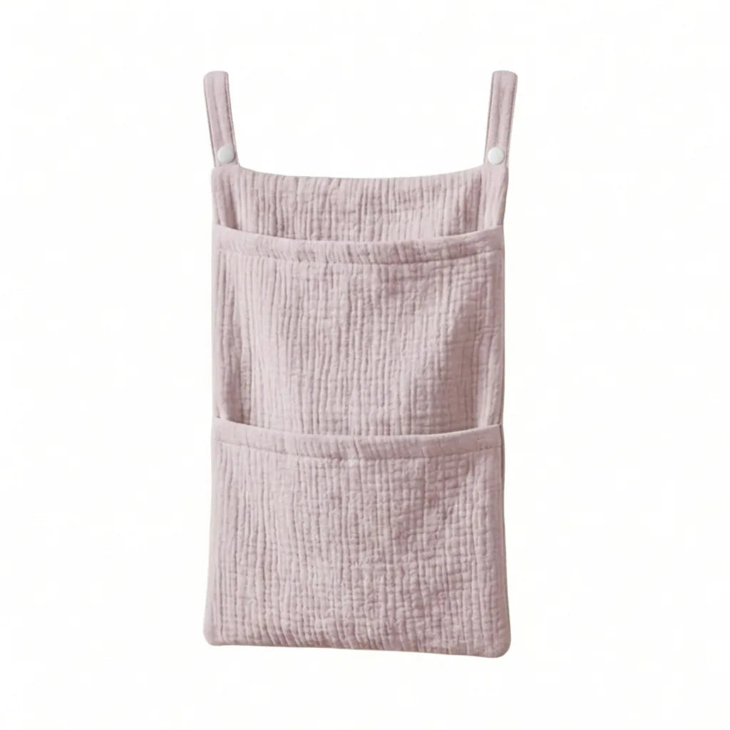 Pure Cotton Baby Crib Hanging Bag Multifunctional Newborn Supplies Storage Bag for Stroller New Pure Cotton Baby Hanging Bag