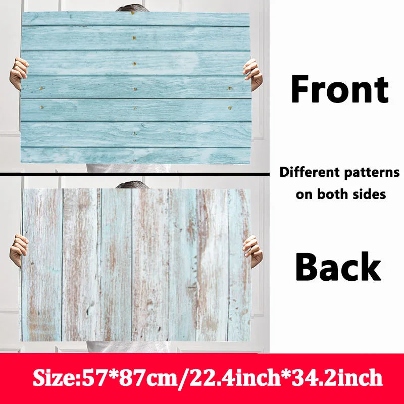 Marble Photography Backdrops 57*87CM 2 Sided Wood Grain Photo Background Wallpaper Studio Waterproof Products Photographic Props