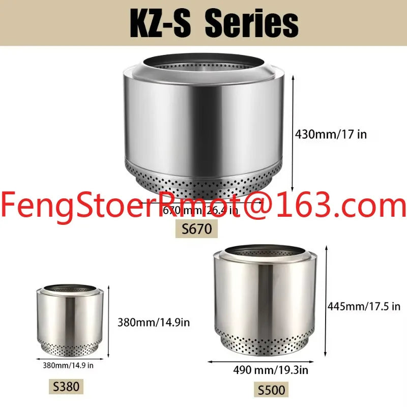 High quality large outdoor stainless steel fire pit wood burning furnace