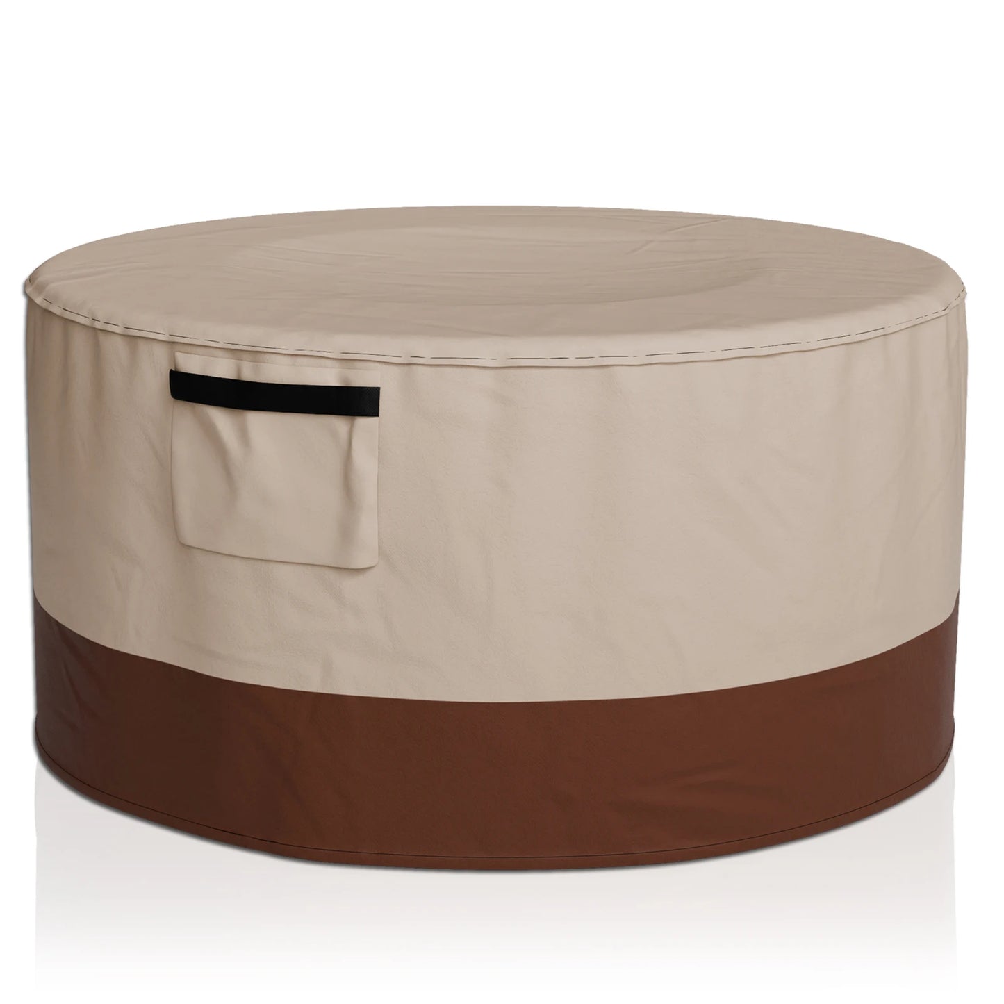 Outdoor Heavy 600D Round Barbecue Grill Dustproof Cover Waterproof Patio Fire Pit Rainproof Sunscreen Cover BBQ Grill Cover