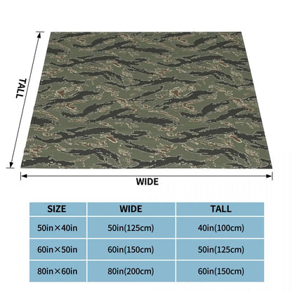 Multicam Knitted Blankets Camouflage Military Flannel Throw Blanket Bed Sofa Decoration Lightweight Bedspreads