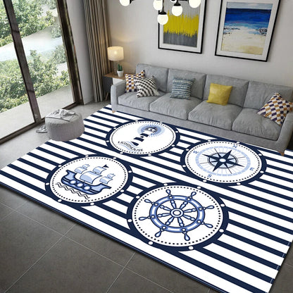Nautical style rugs kids mats bedroom kitchen     living    bath