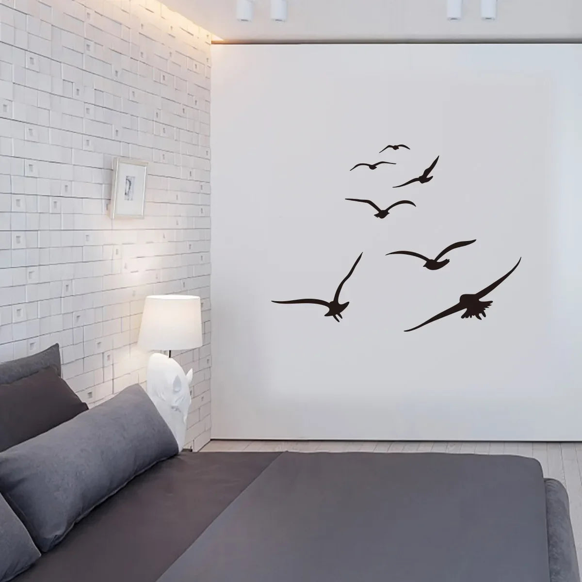 Seagull Black Shadow Wall Stickers Wallpaper Self-adhesive Waterproof For Living Room Bedroom Tv Decor Home Decorations