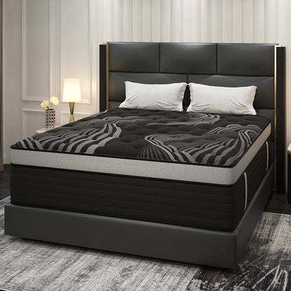 12"14" Gel Memory Foam Hybrid Pocket Spring Mattress Twin Full Queen King Bed Mattress In A Box, Medium Firm Motion Isolation
