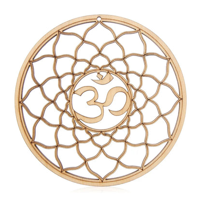 Wooden Wall Sign Flower of Life Shape Laser Cut Wood Wall Art Home Decor Handmade Coasters Craft Making Sacred Geometry Ornament