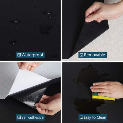 Waterpoof Matte Wallpaper White Grey Black Vinyl Self-Adhesive Stickers for Wall Furniture Livingroom Contact Paper Home Decor