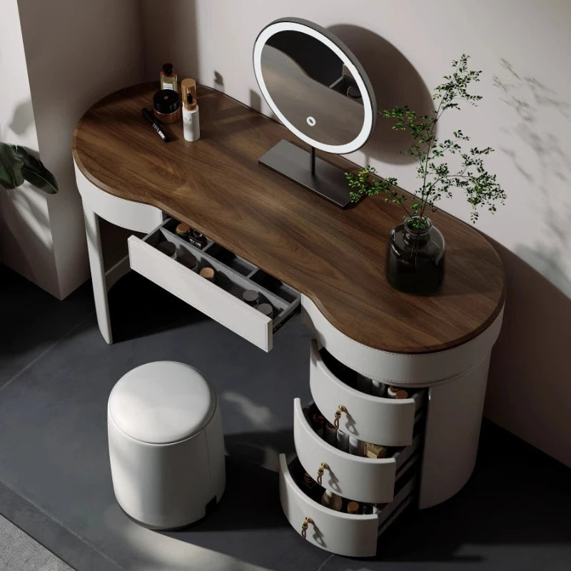 Nordic Rustic Dressing Tables Vintage Drawer Wooden Luxury Dressing Tables Classic Bedroom Penteadeira House Accessories