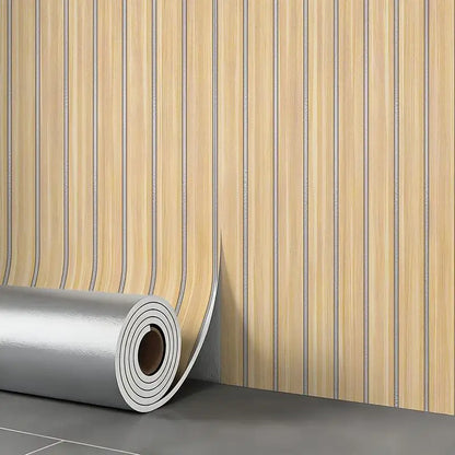 【H】Thick Brown Grid Peel And Stick Wallpaper Faux Plaid Design Waterproof And Moisture-Proof Ideal For Walls Ceilings Home Decor