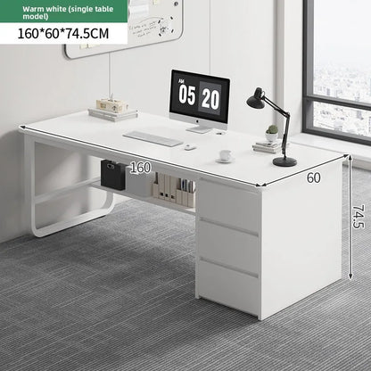 Desk Desktop Computer Desk Simple Home Desk Student Bedroom Bookshelf Integrated Writing Desk