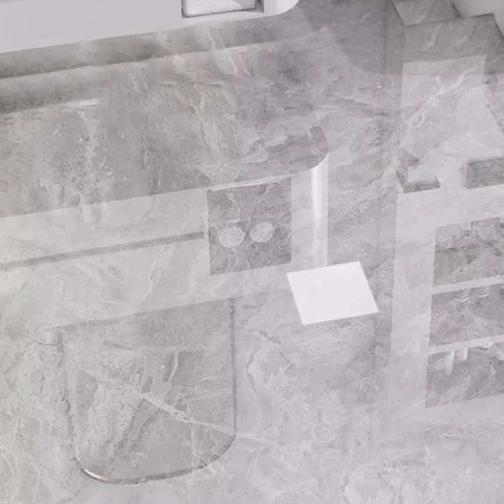 Imitation Marble Floor Tiles Waterproof Non-Slip Self-Adhesive Wallpaper Wear-Resistant Peel and Stick Decorative Floor Stickers