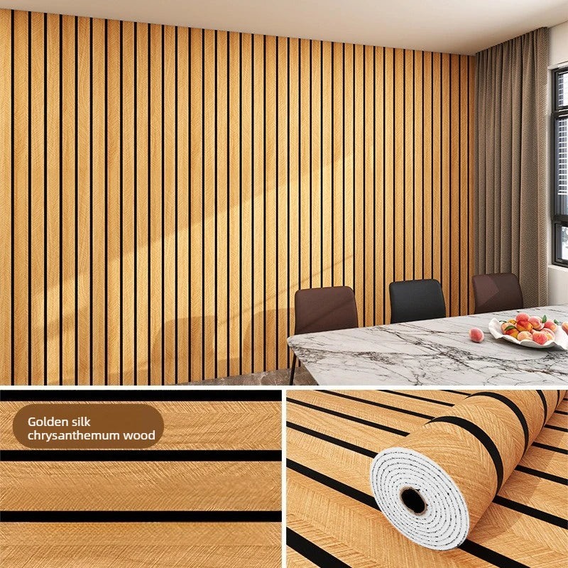 3M Thick Brown Grid Peel and Stick Wallpaper Faux Plaid Design Waterproof and Moisture-Proof Ideal for Walls Ceilings Home Decor