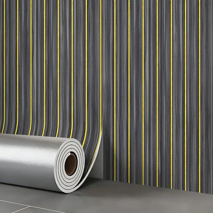 【H】Thick Brown Grid Peel And Stick Wallpaper Faux Plaid Design Waterproof And Moisture-Proof Ideal For Walls Ceilings Home Decor