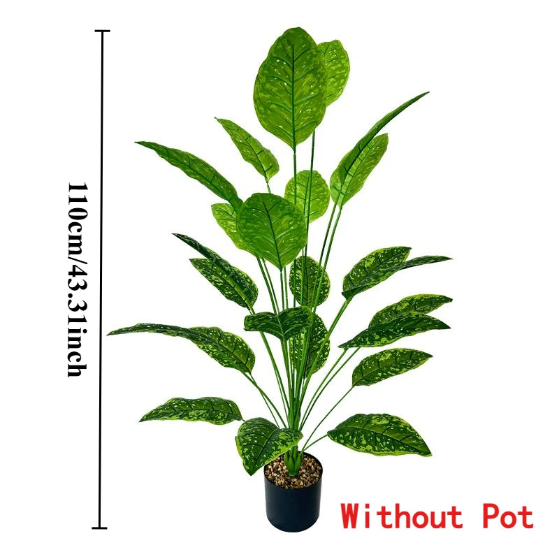 43.3Inch Giant Artificial Plants Tree Realistic Full Lush Greenery Indoor Outdoor All-Season Decor for Home Office Wedding Party
