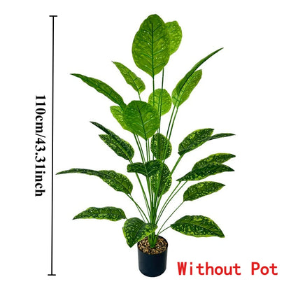 43.3Inch Giant Artificial Plants Tree Realistic Full Lush Greenery Indoor Outdoor All-Season Decor for Home Office Wedding Party
