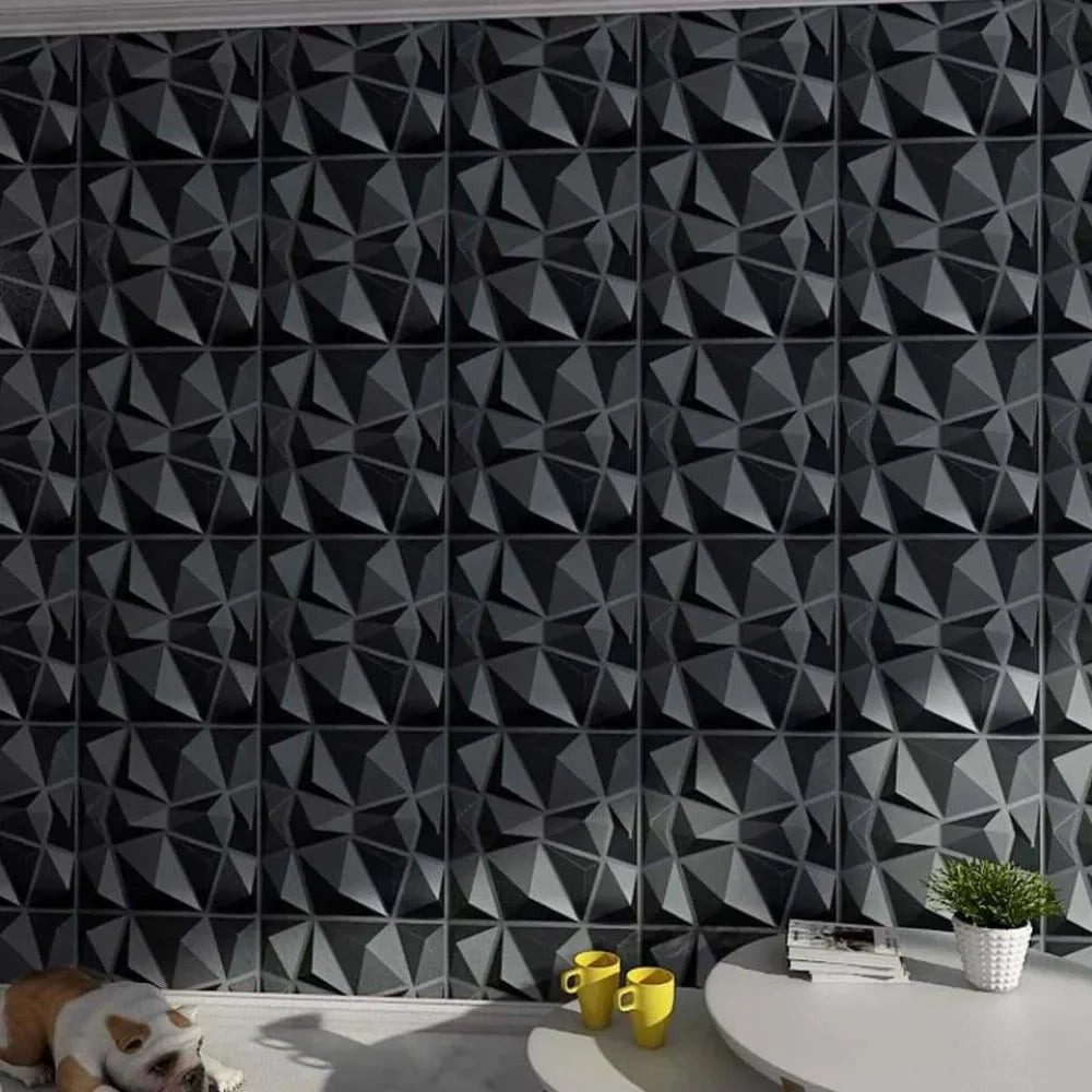 White 3D Wall Panel Foam Brick Waterproof Non-self-adhesive Wall Sticker Modern Geometric Background Wallpaper Wall Renovation