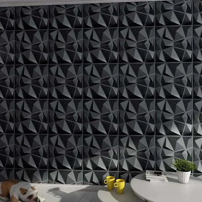 White 3D Wall Panel Foam Brick Waterproof Non-self-adhesive Wall Sticker Modern Geometric Background Wallpaper Wall Renovation