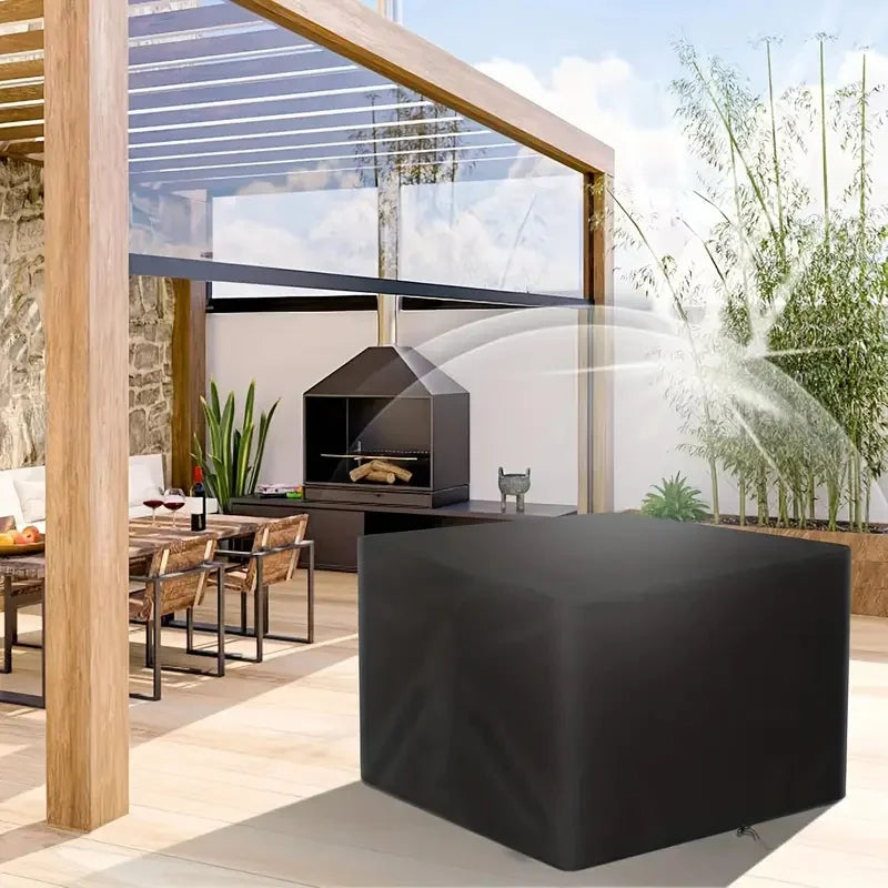 Square Fire Pit Cover, Breathable, Fits Most Fire Pit Tables, Suitable for Yard, Lawn, Garden,Outdoor Fire Pit Cover