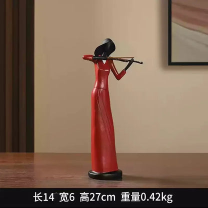Cute Cartoon Retro Bookshelf Band Characters Figurines - Home Decorative Toys Creative Fashionable Living Room Decor Gifts